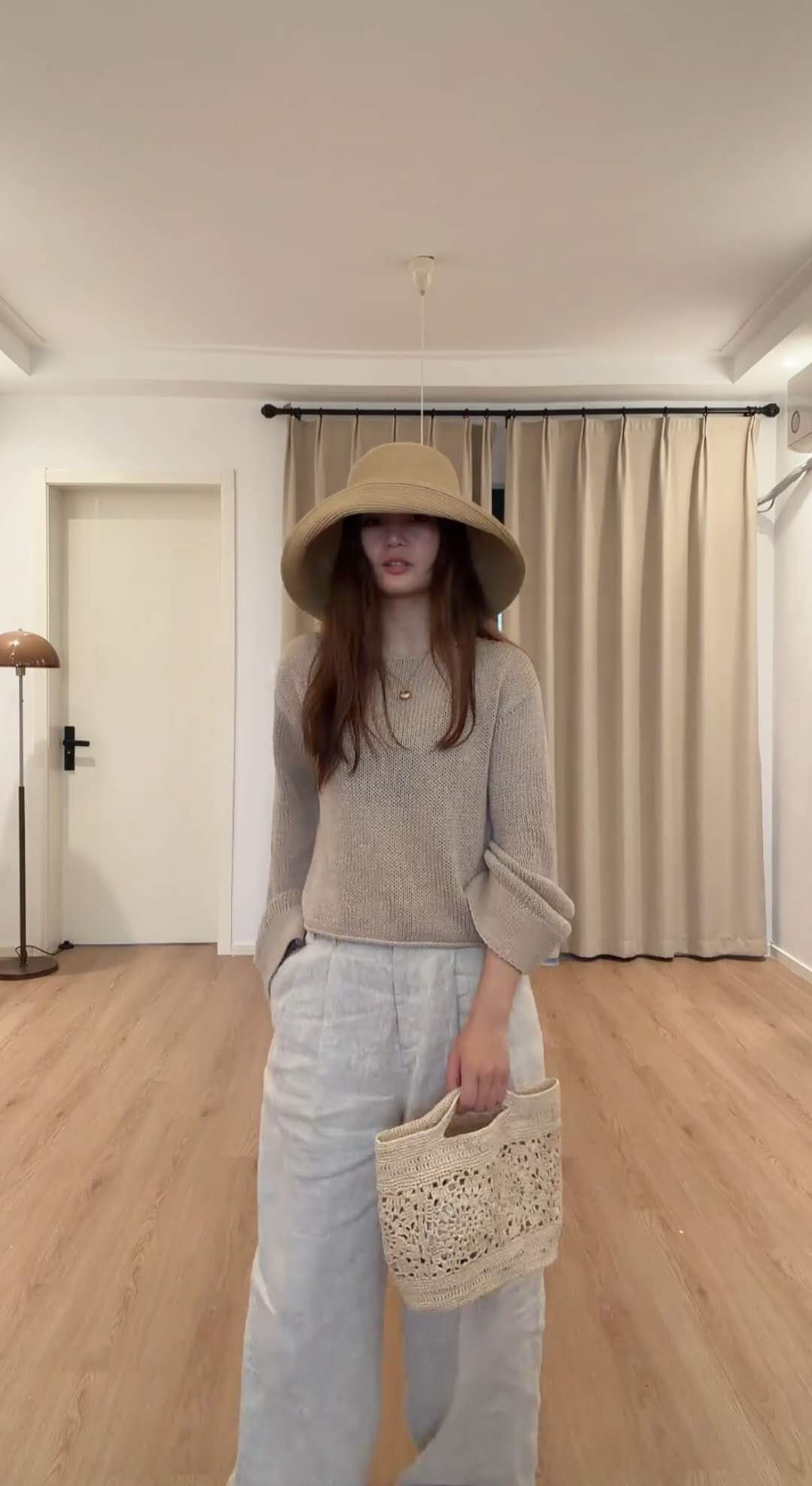【049】Handwoven Raffia Straw Bag- Summer Beach Tote