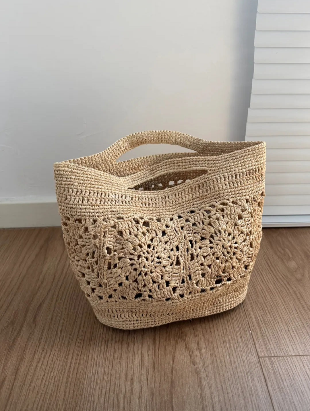 【049】Handwoven Raffia Straw Bag- Summer Beach Tote