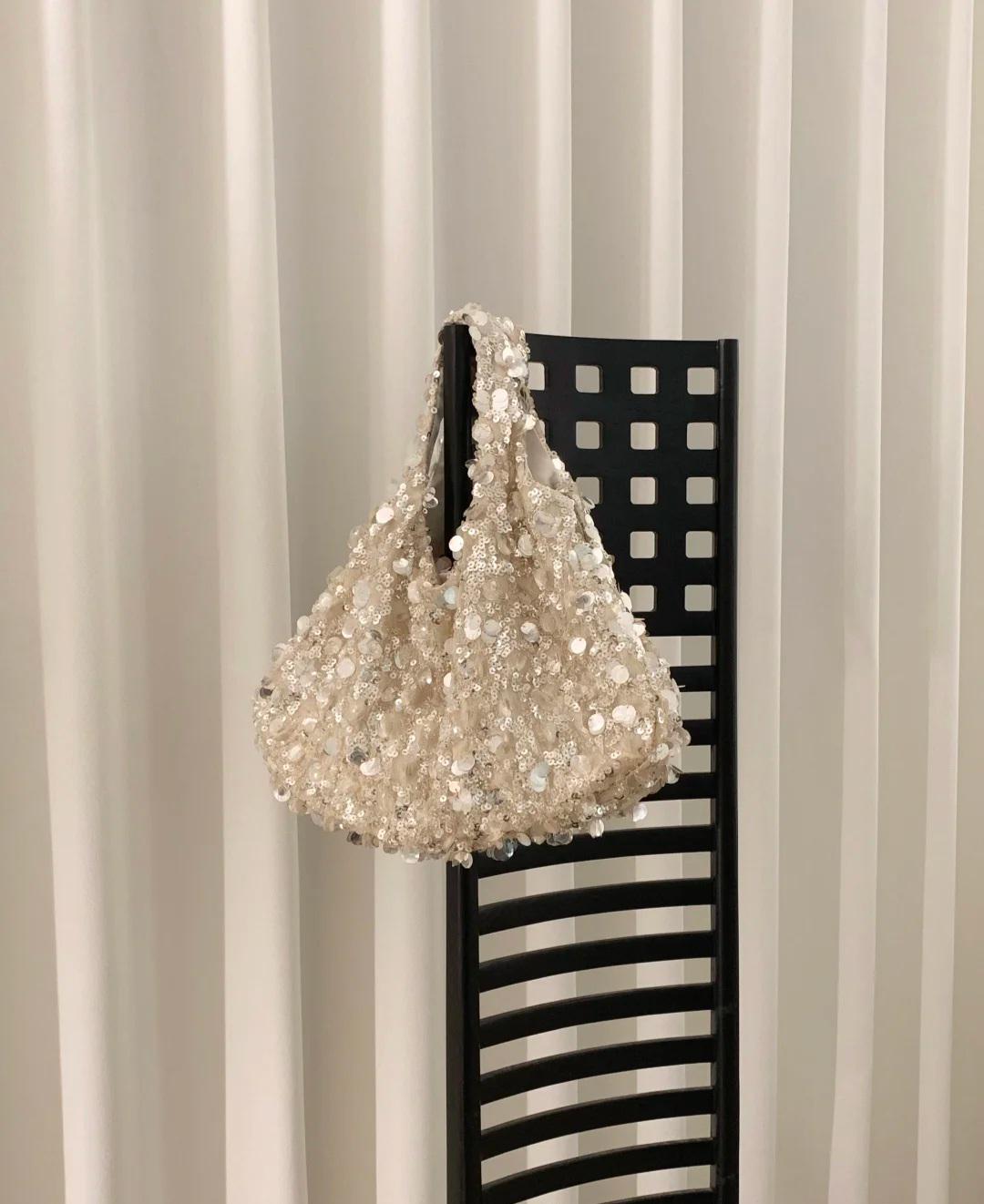 Starry Starry Night Handmade Shoulder bag Banquet Bag Party Bag Wedding Bag