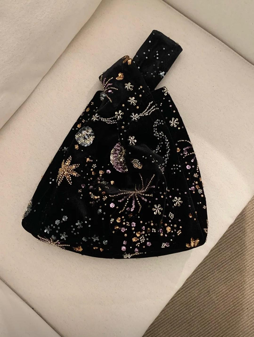 【005】Starlight Beaded Handbag & Wrist Bag