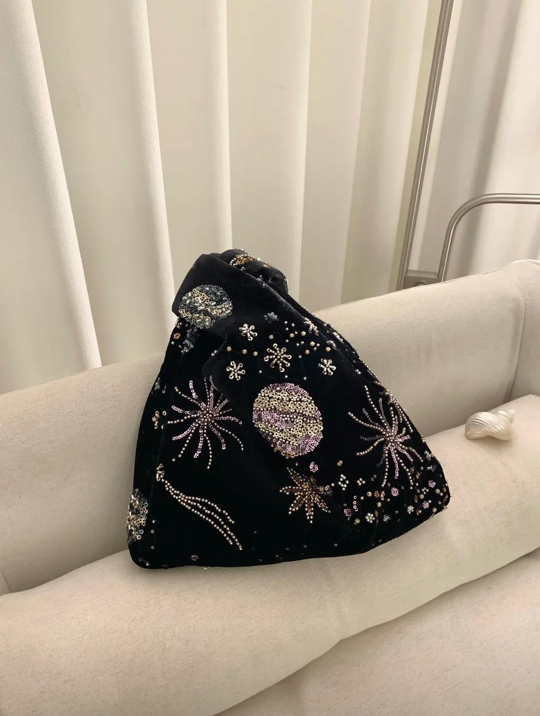 【005】Starlight Beaded Handbag & Wrist Bag